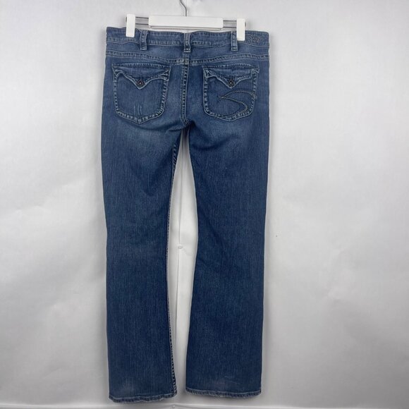 Silver Jeans Denim Pioneer Boot Cut Low Rise Jeans Size 30 - Picture 8 of 13